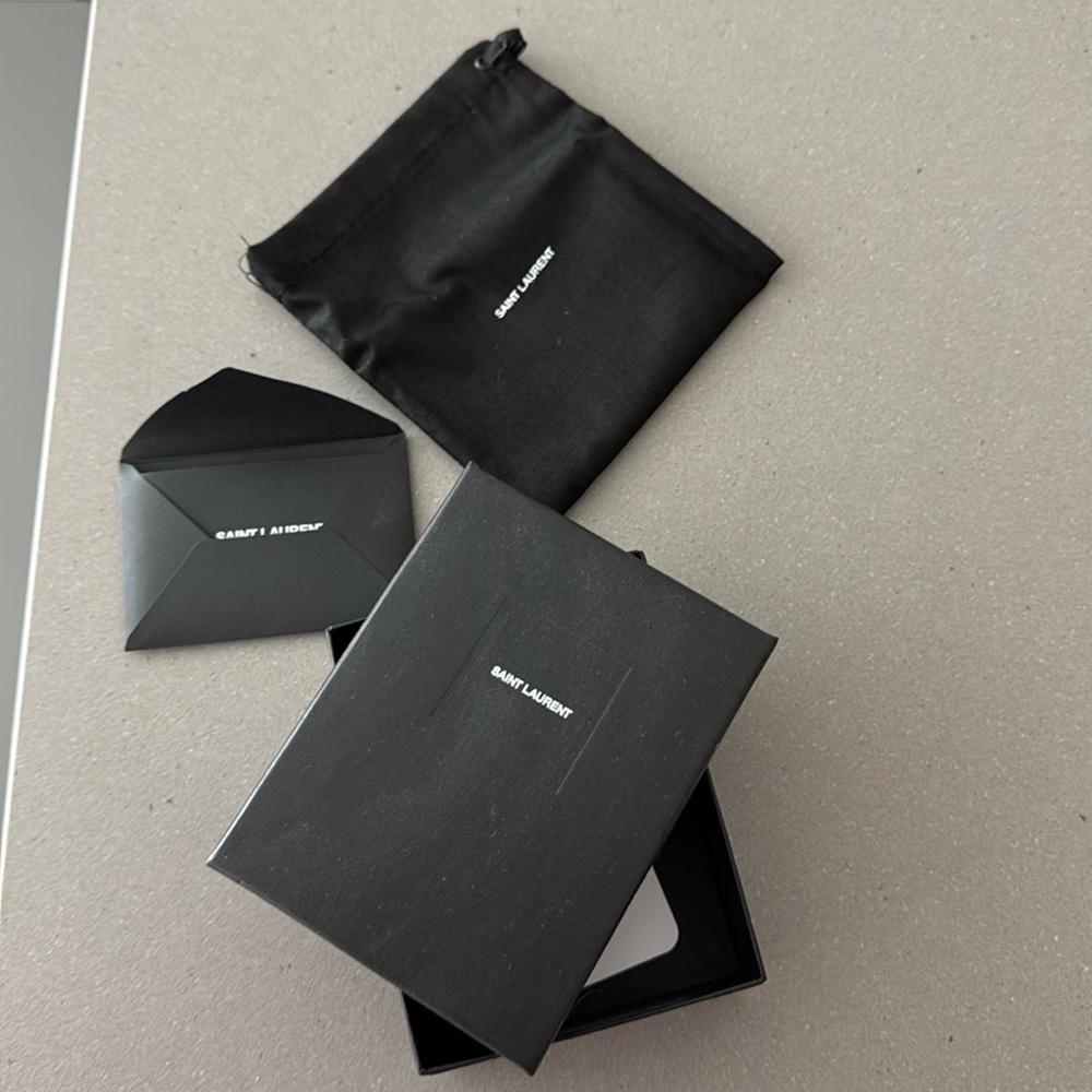 Saint Laurent Gift Box (wallet size) with dust bag